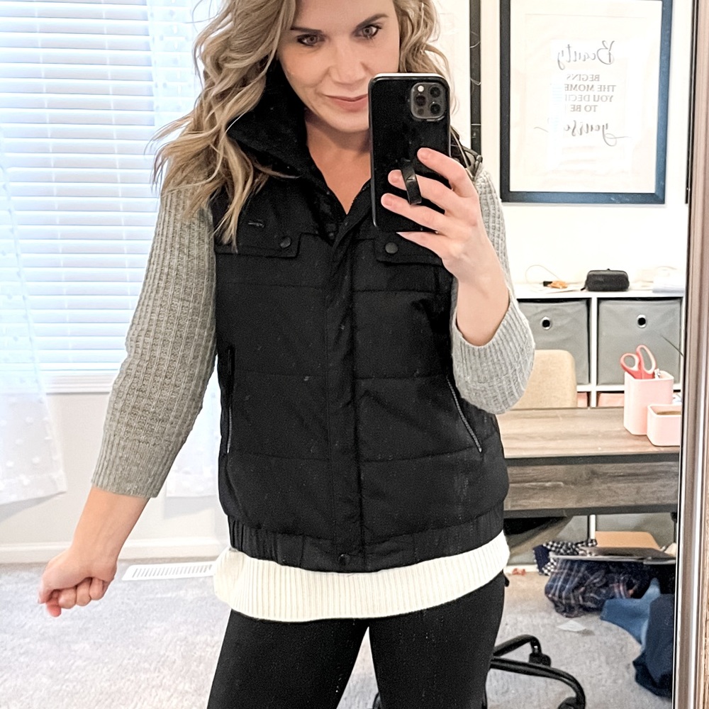 Lacoste Black Down Vest